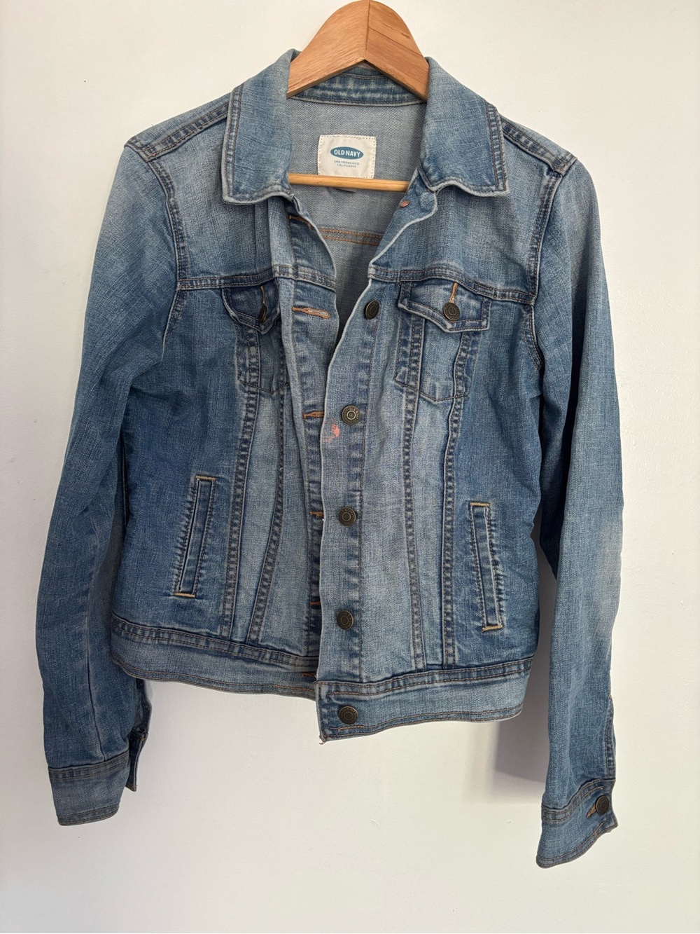 Old Navy Faded Blue Denim Jean Jacket